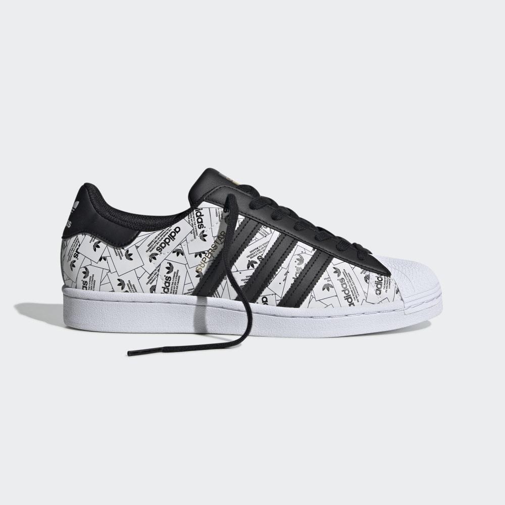 Originals Adidas Superstar Barbati Romania - Albi/Negrii FV2819